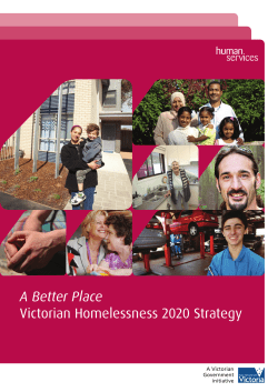A Better Place Victorian Homelessness 2020 Strategy
