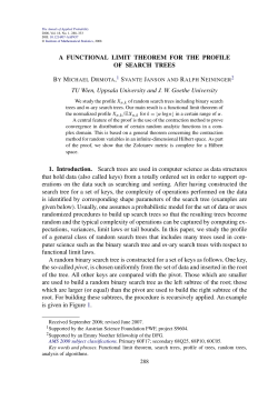 A functional limit theorem for the profile of search trees