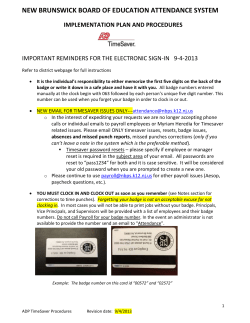 Timesaver password resets - New Brunswick Public Schools