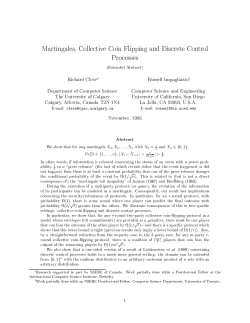 Martingales, Collective Coin Flipping and