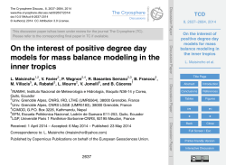 On the interest of positive degree day models for mass balance