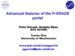 P-GRADE portal