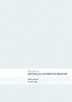 review of australials automotive industry