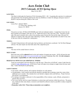 aces spring open - Colorado Swimming