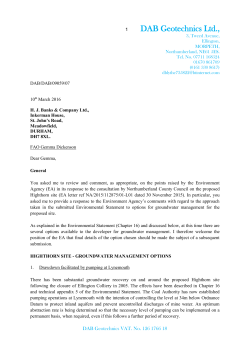 Appendix 5 &ndash; DAB Geotechnics Correspondence