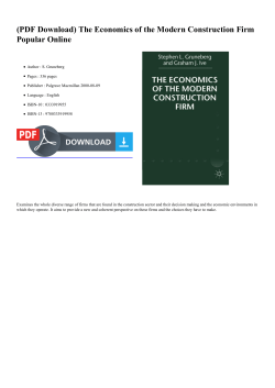 (PDF Download) The Economics of the Modern