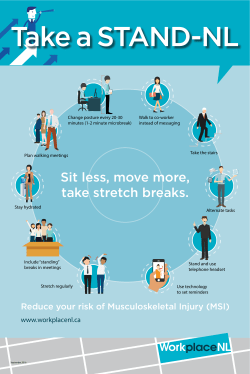 Sit less, move more, take stretch breaks.