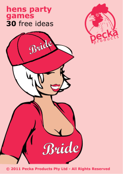 hens party games - Pecka Products Hens Party Shop