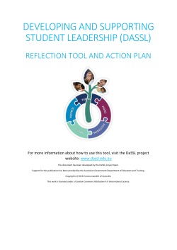 Action Plan - Developing and Supporting Student Leadership (DaSSL)