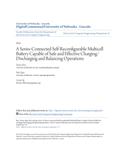 A Series-Connected Self-Reconfigurable Multicell Battery Capable