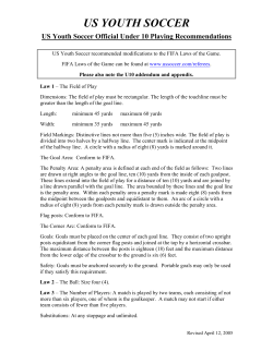 (U10) Playing Rules - River Dell Soccer Association