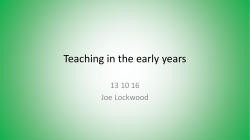 Teaching in the early years