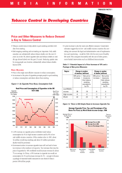 Tobacco Facts 1 - World Bank Group