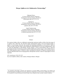 Merger Spillovers in Collaborative Partnerships
