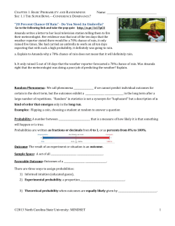In Class 1, Super Bowl Handout