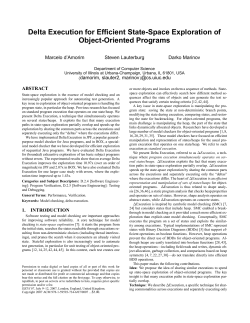 Delta Execution for Efficient State-Space