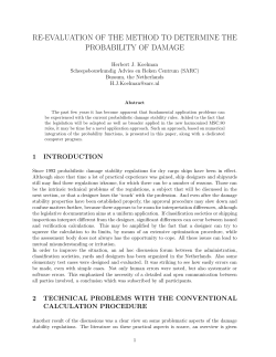 re-evaluation of the method to determine the probability of