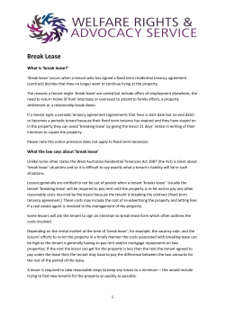 Break Lease