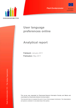 User language preferences online - European Commission