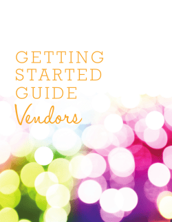 Getting Started Guide-VENDORS.indd