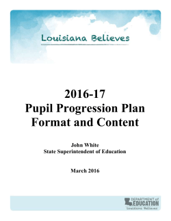 2016-2017 Pupil Progression Plan Template