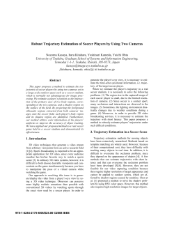 Robust Trajectory Estimation of Soccer Players by Using Two