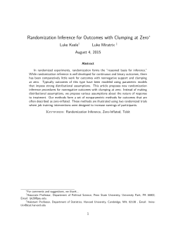 Randomization Inference for Outcomes with
