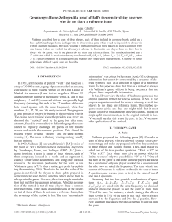 Greenberger-Horne-Zeilinger-like proof of Bell`s theorem involving