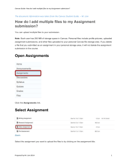 How do I add multiple files to my Assignment submission?