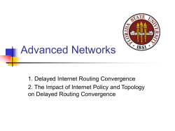 Daniel`s slides on BGP route convergence