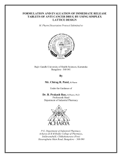 karnataka, bangalore. - Rajiv Gandhi University of Health Sciences