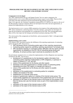 ippc implementation review and support system