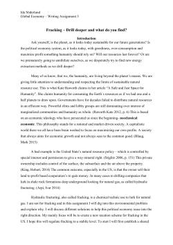 Fracking &ndash; Drill deeper and what do you find