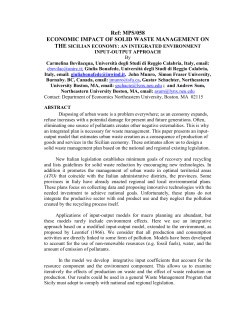 economic impact of solid waste management on the sicilian