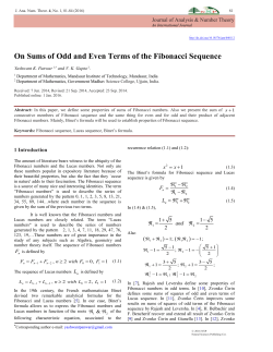On Sums of Odd and Even Terms of the Fibonacci Sequence