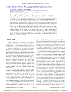 Invited Review Article: The Josephson bifurcation amplifier