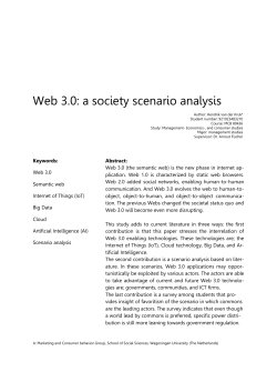 3.5 The core technologies of Web 3.0 - Wageningen UR E