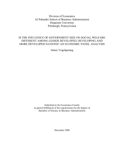 Is the Influence of Government Size on Social