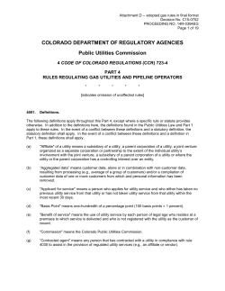4 ccr 723-4 rules regulating gas utilities and pipeline operators 1