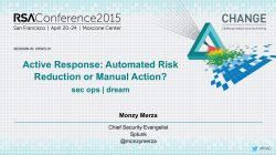 Active Response: Automated Risk Reduction or Manual Action?