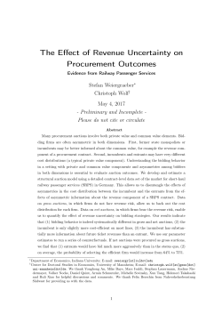 The Effect of Revenue Uncertainty on