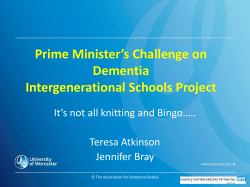 Prime Minister`s Challenge on Dementia