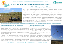 Fintry Development Trust: wind project
