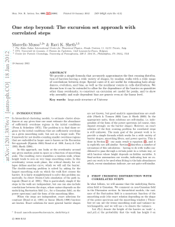 One step beyond: The excursion set approach with correlated steps