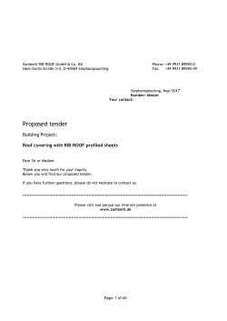 RIB-ROOF Tender Specification DOC 05-2017