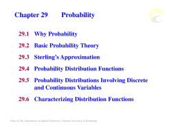 Chapter 29 Probability
