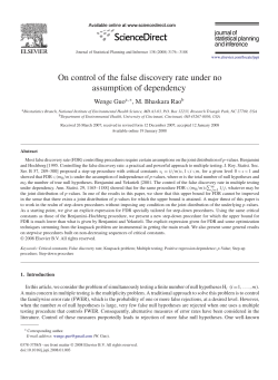 On control of the false discovery rate under no assumption of
