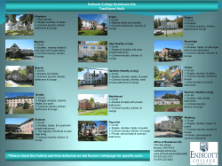 Overview of All Residence Hall Options for Fall