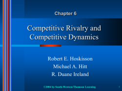 Competing for Advantage