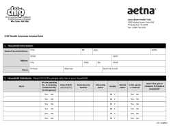 CHIP Health insurance renewal form 1. Household Information. 2